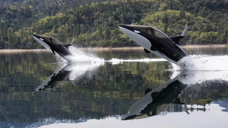 Two Orca Seabreacher watercraft
