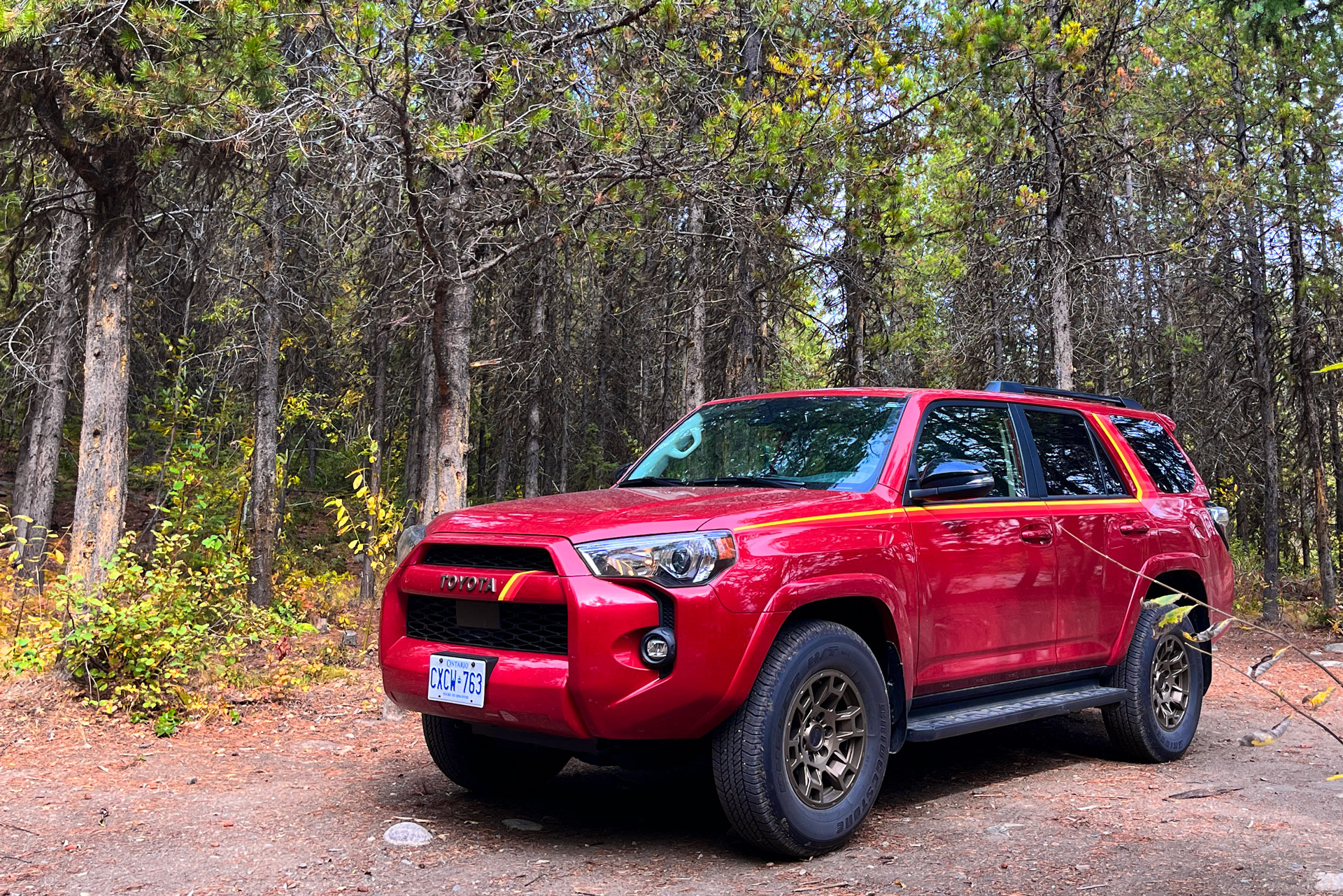 2023 40thAnniversary Toyota 4Runner in the woods