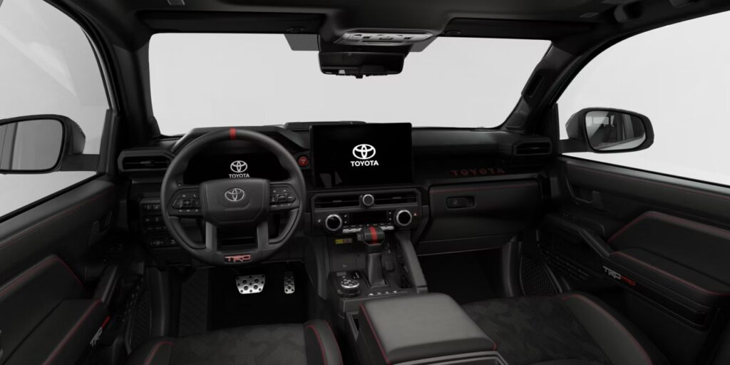 2025 Toyota Tacoma TRD Pro hybrid inside cabin