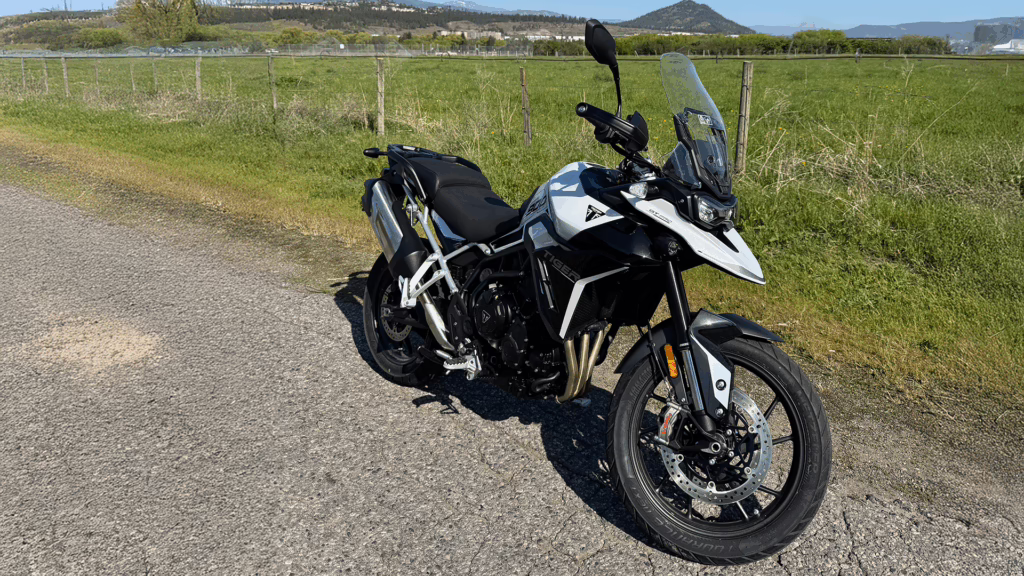 Riding Review: 2025 Triumph Tiger 900 GT Pro 2 Triumph Tiger 900 GT Pro parked road side