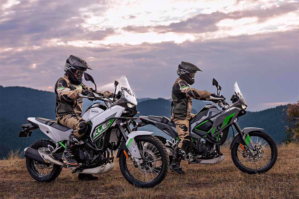 Two KLE500 ABS MOTORCYCLES