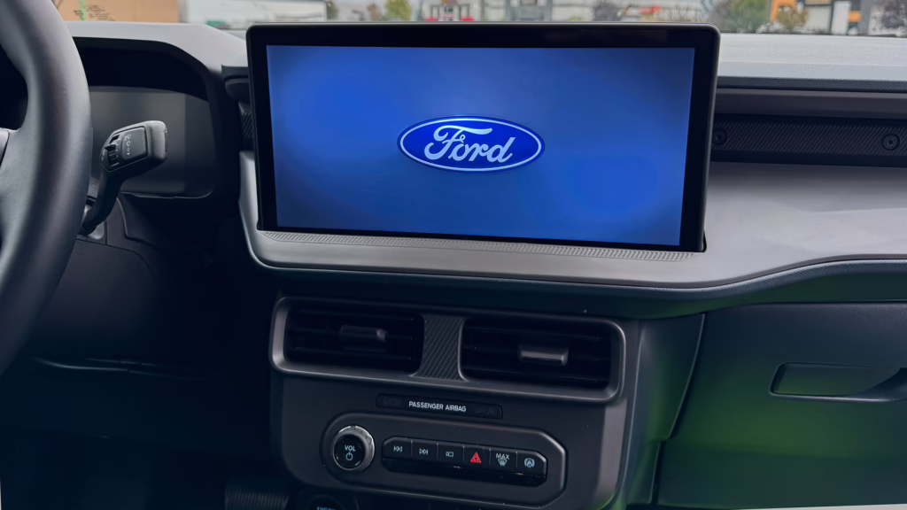 8 inch touchscreen with Ford logo