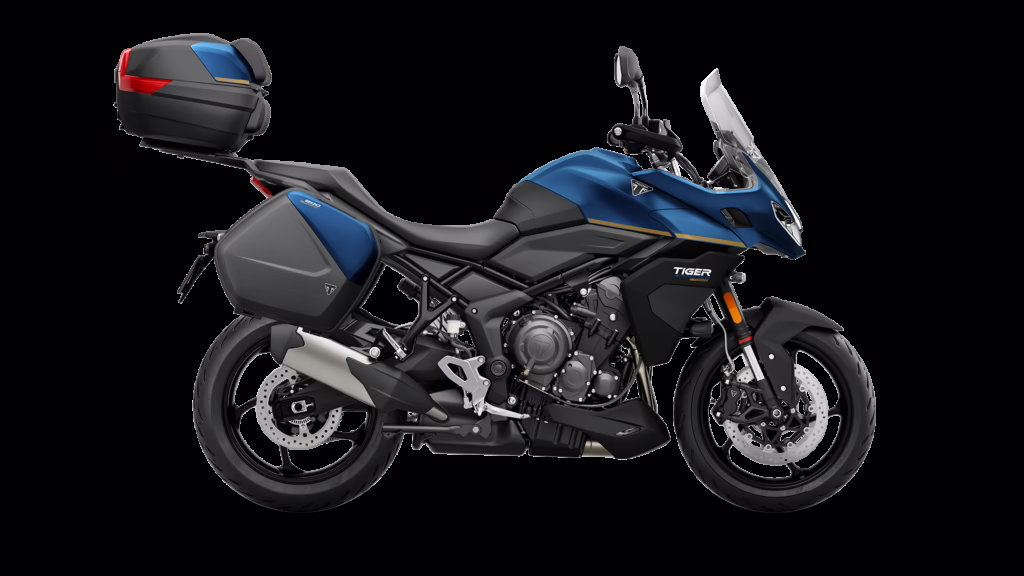 Tiger Sport 800 side view blue