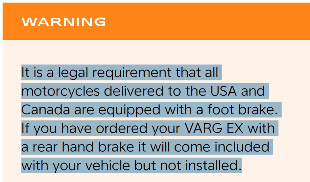 foot brake